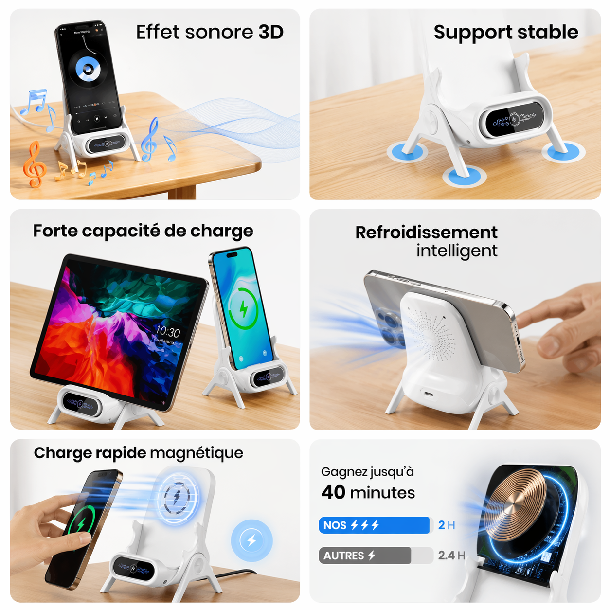 Support Sans Fil 3-en-1 Pro FOELIA