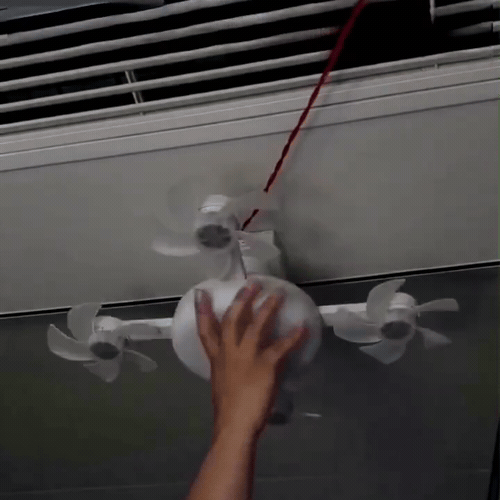 AeroLume™ – Ventilateur de Plafond LED à Pales Pliables