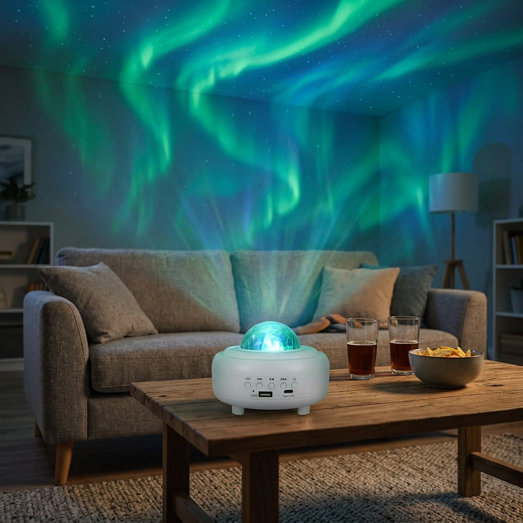 AuroraSky Pro 360° – Projecteur d'Aurores Boréales Connecté