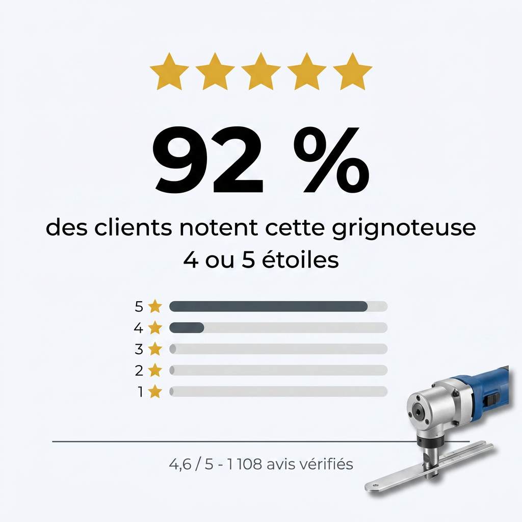 CortaMétal™ – Grignoteuse de Tôle pour Perceuse
