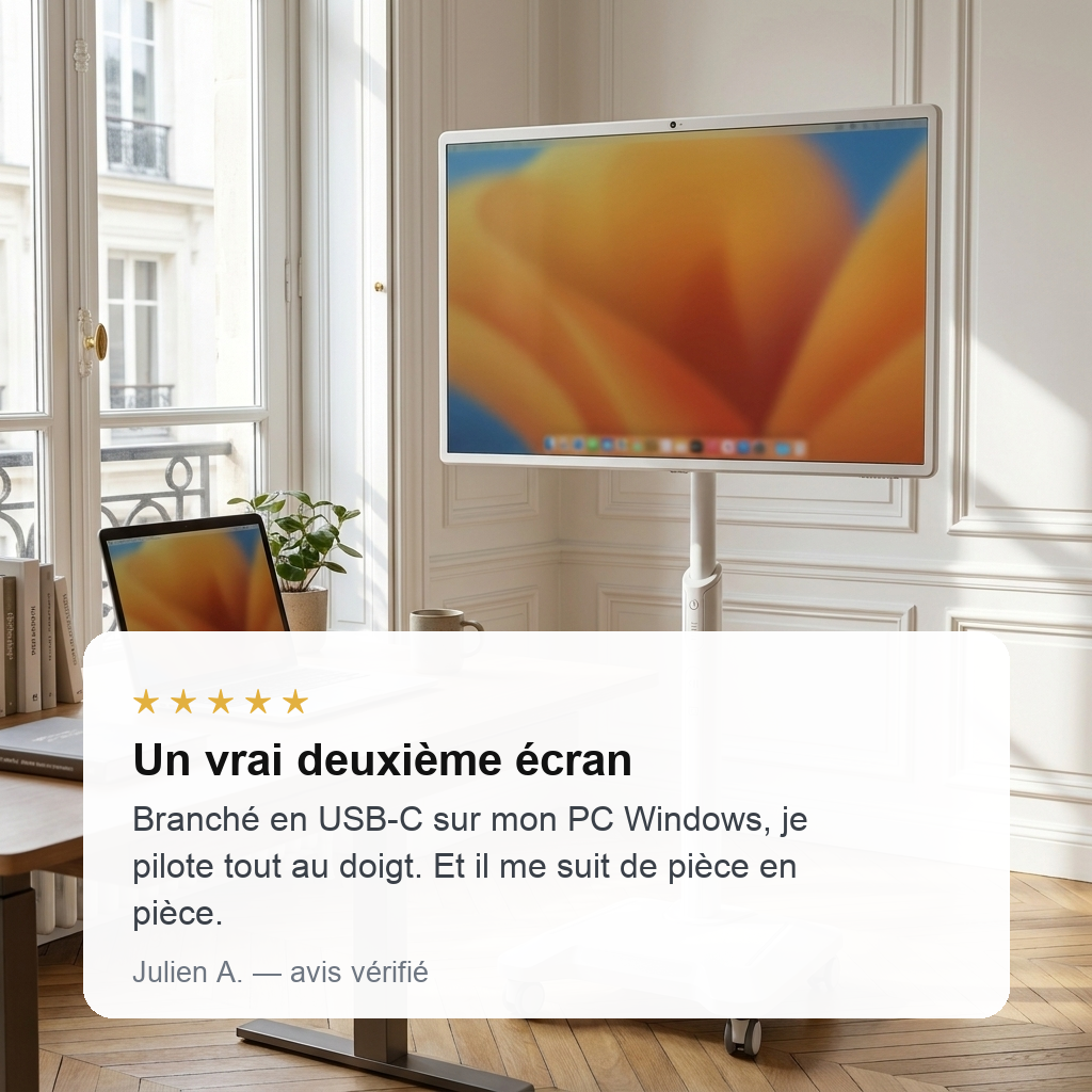 NovaScreen 32 — Écran Tactile Intelligent Portable 4K