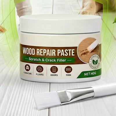 Pâte de réparation du bois — rayures et fissures, 40 g