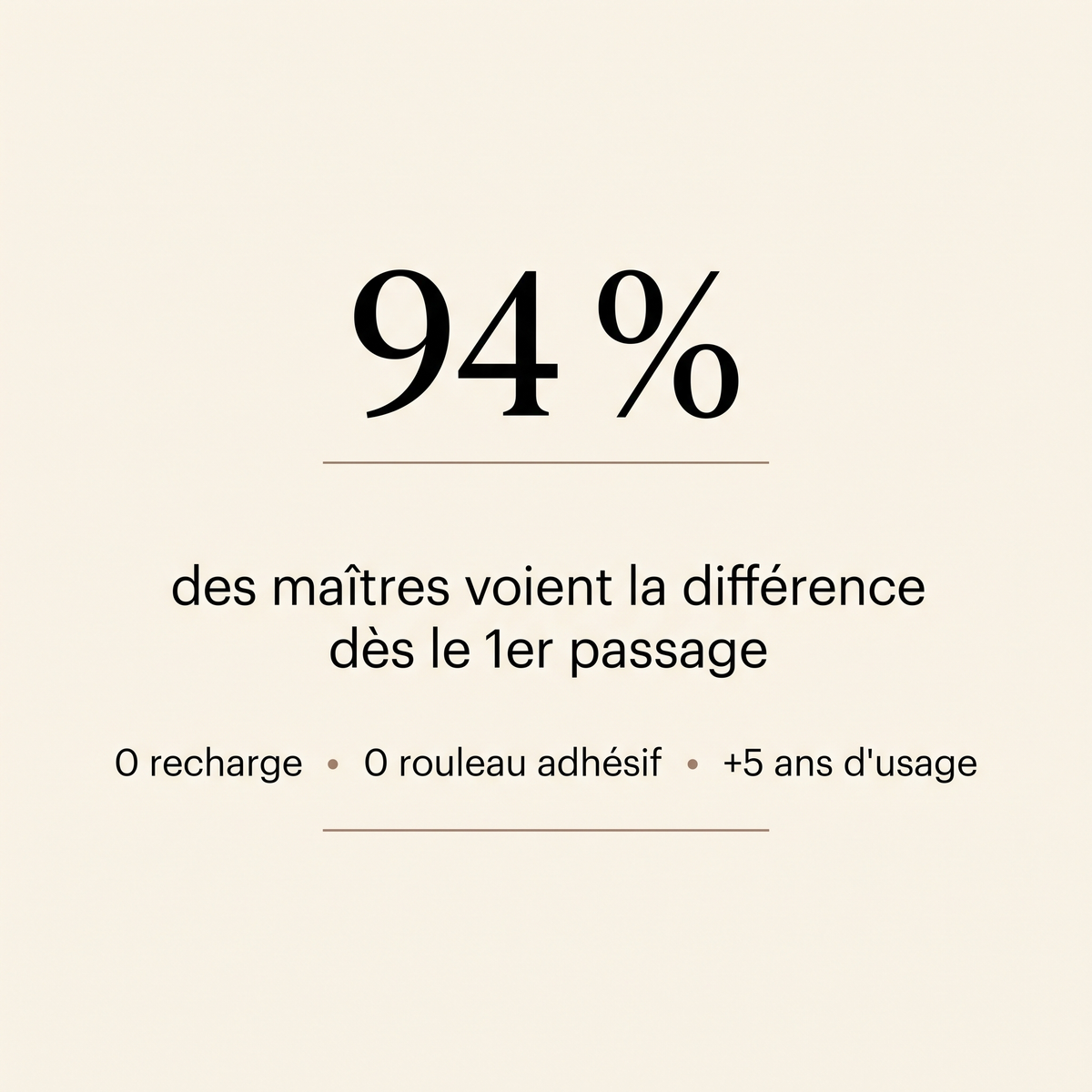 94% des maîtres voient la différence