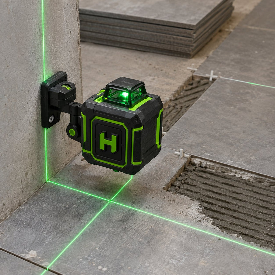 Niveau laser 4D auto-nivelant, 16 lignes vertes